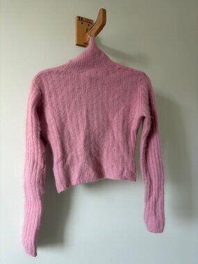 Y2K PARASUCO rabbit fur turtleneck